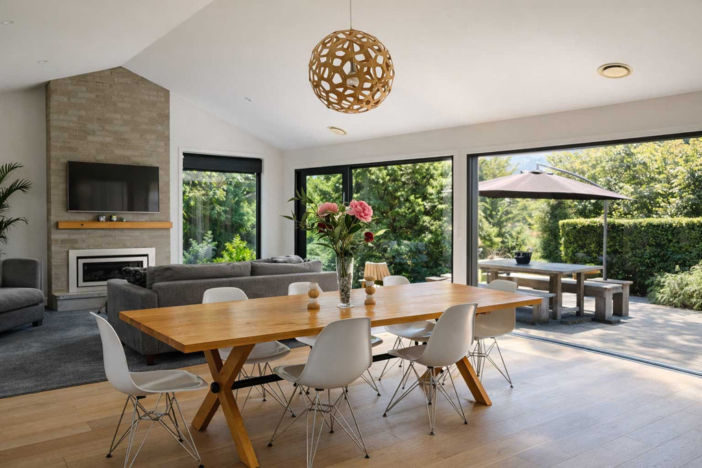 X-Leg American Oak Indoor Dining Table